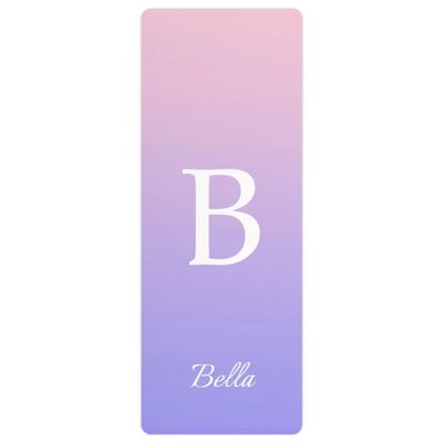 Custom Name Yoga Mat,Personalized Travel Yoga Exercise Mat,Non Slip,Perfect for Kids & Adults,Gradient Color B Series Style 2