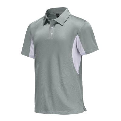 Corna Polo Shirts for Men, Performance Golf Shirts Short Sleeve Gray 2XL
