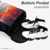 FunnyStar Volleyball in Fire Drawstring Backpack Waterproof Sackpack Sports Gym String Bag with Shoes Compartment view 4