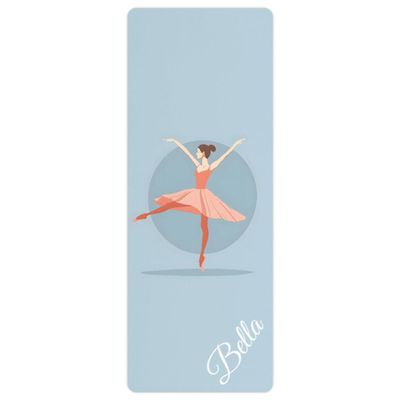 Custom Name Yoga Mat,Personalized Travel Yoga Exercise Mat,Non Slip,Perfect for Kids & Adults,Dance Series Style 1
