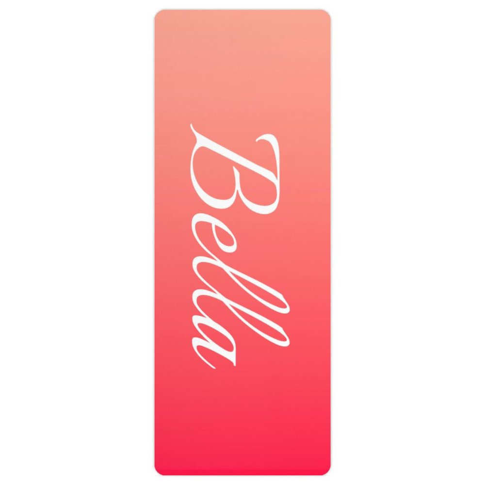 Custom Name Yoga Mat,Personalized Travel Yoga Exercise Mat,Non Slip,Perfect for Kids & Adults,Gradient Color D Series Style 22