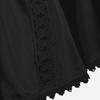 ROSE GAL Women Plus Size Renaissance Peasant Blouses Lace Trim Hollow Out Cinched Bell Trumpet Sleeves Pirate Costume Top Medieval Victorian Costume(Black_1/2X) view 4
