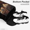 FunnyStar Animal Lion Drawstring Backpack Waterproof Sackpack Sports Gym String Bag with Shoes Compartment view 4