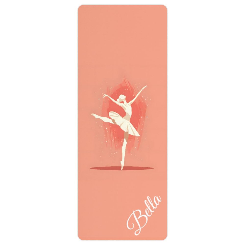 Custom Name Yoga Mat,Personalized Travel Yoga Exercise Mat,Non Slip,Perfect for Kids & Adults,Dance Series Style 18