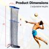 Creproly Volleyball Setter Trainer Net Volleyball Training Equipment Practice Equipment Net Angle and Height Adjustment for Indoor and Outdoor Setter Practice view 2