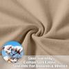 SANTINY Women's Cotton Sweatpants Yoga Lounge Casual Pants Open Bottom Sweat Pants for Women with Pockets (Light Brown_L) view 4