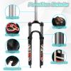 BUCKLOS 26inch MTB QR Crown Suspesion Fork & 44-56mm Black Headset & 11PCS Aluminium Alloy Spacers Black view 2