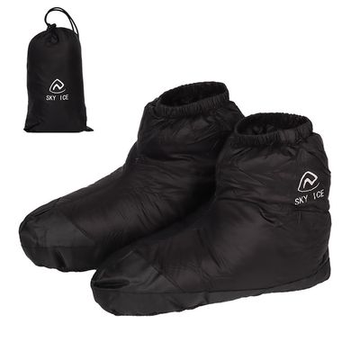 FAPAO Down Slipper Boots Lightweight Down Socks Stuffed Booties Down Feet Covers