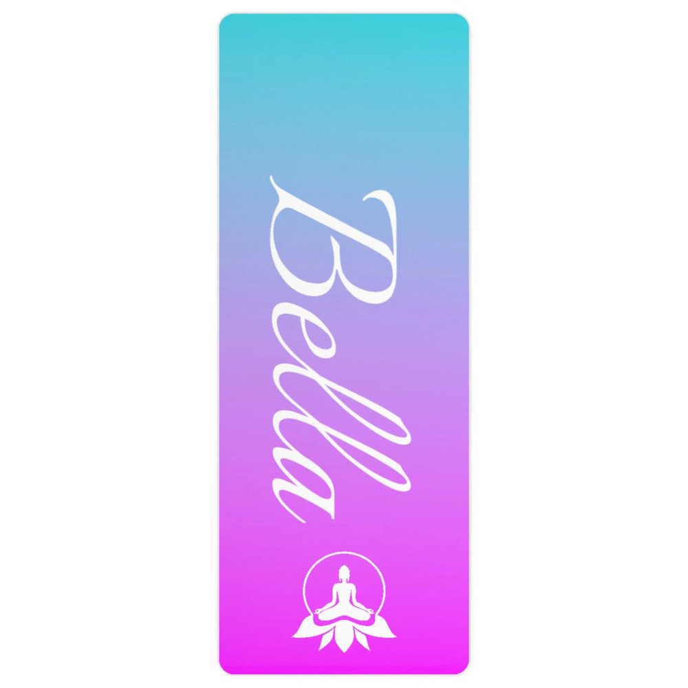Custom Name Yoga Mat,Personalized Travel Yoga Exercise Mat,Non Slip,Perfect for Kids & Adults,Gradient Color F Series Style 16