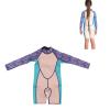 Childrens Wetsuit, Long Sleeve Shorts Childrens Wetsuit 2.5 Mm Neoprene Toddler Winter Surf Swimsuit for Girls and Boys (Size 6) view 4