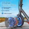 350W Electric Scooter for Adults, Foldable E Scooter with App Control, 19MPH Top Speed, 21 Miles Range, 8.5" Solid Tires, Dual Brakes (Drum + EBS), Phone Holder, 265 lbs Load view 3