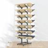 5 7 Tier Snowboard Storage Holder, Ski Rack | Wakeboard Rack, Skateboard Organizer Rack, Home Gym Organize Holder, Standing Metal Snowboard Storage Rack, Floor Display Stand for Garage/Shop(7tier) view 1