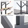 5 7 Tier Snowboard Storage Holder, Ski Rack | Wakeboard Rack, Skateboard Organizer Rack, Home Gym Organize Holder, Standing Metal Snowboard Storage Rack, Floor Display Stand for Garage/Shop(7tier) view 3