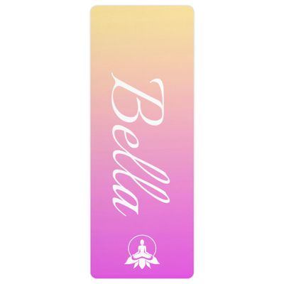 Custom Name Yoga Mat,Personalized Travel Yoga Exercise Mat,Non Slip,Perfect for Kids & Adults,Gradient Color F Series Style 2