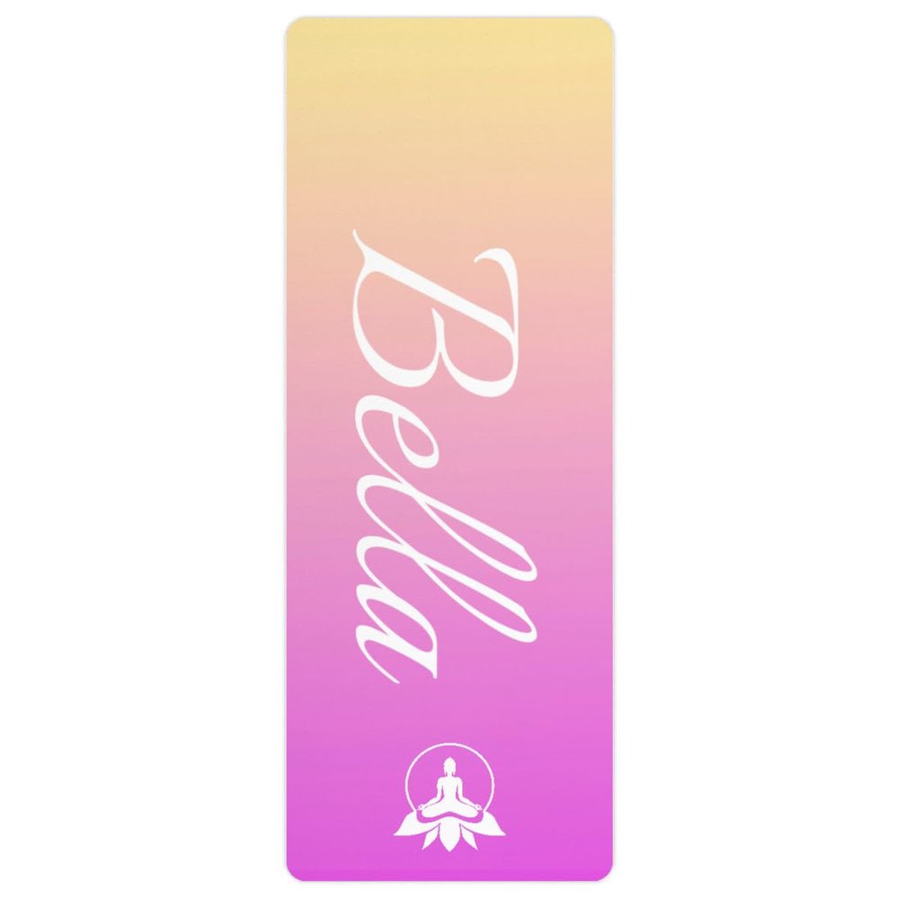 Custom Name Yoga Mat,Personalized Travel Yoga Exercise Mat,Non Slip,Perfect for Kids & Adults,Gradient Color F Series Style 2