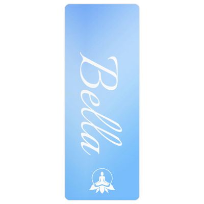 Custom Name Yoga Mat,Personalized Travel Yoga Exercise Mat,Non Slip,Perfect for Kids & Adults,Gradient Color F Series Style 21