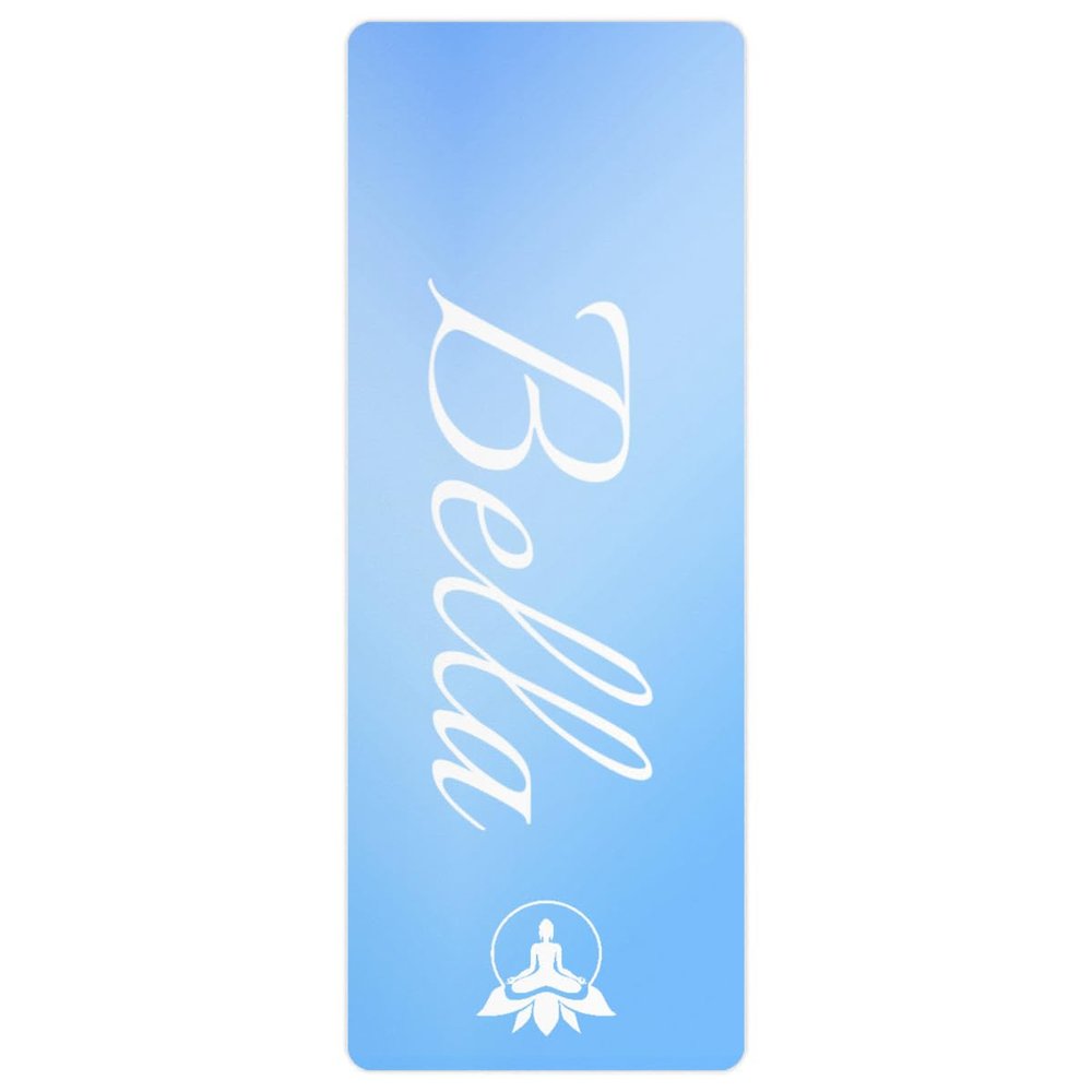 Custom Name Yoga Mat,Personalized Travel Yoga Exercise Mat,Non Slip,Perfect for Kids & Adults,Gradient Color F Series Style 21