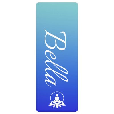 Custom Name Yoga Mat,Personalized Travel Yoga Exercise Mat,Non Slip,Perfect for Kids & Adults,Gradient Color F Series Style 14