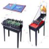 Multi Game Table, Foosball Table, Ping Pong Table, Billiards, Push Hockey, Basketball, Table Games for Party, Game Room, Black/Red (Black/Red, 43 Inch) view 3
