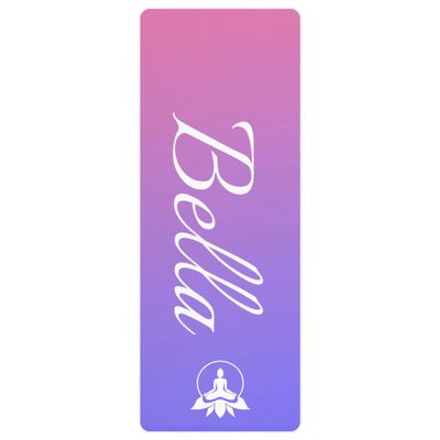 Custom Name Yoga Mat,Personalized Travel Yoga Exercise Mat,Non Slip,Perfect for Kids & Adults,Gradient Color F Series Style 12