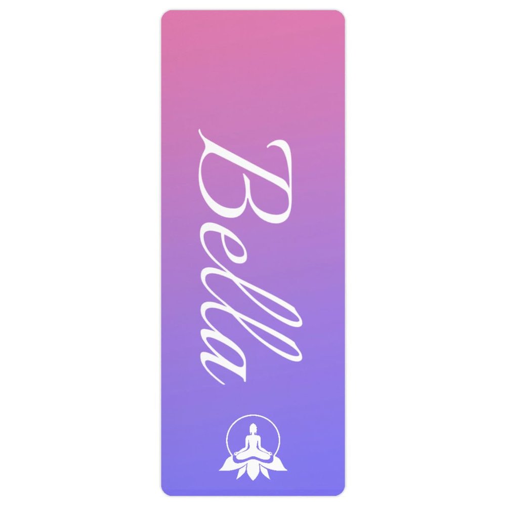 Custom Name Yoga Mat,Personalized Travel Yoga Exercise Mat,Non Slip,Perfect for Kids & Adults,Gradient Color F Series Style 12