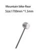 NORAZE 2pcs Mountain/Road/Folding Bicycle Shift Line MTB Bike Brake Handle Wire Cycling Fixed Gear Shifter Speed Line Brake Cable(2pcs-1700mm-Rear) view 2