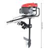 BAIODNB 4 Stroke 3.2KW Outboard Motor Engine, Heavy Duty Fishing Boat Engine with OHV, Single Cylinder Horizontal Gasoline Boat Engine Mud Motor for Inflatable Boats, Rubber Boats, Fishing Boats view 4