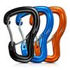 Travel Bird Heavy Duty Carabiner Clip Hook 8KN (1763 lbs), 3 PCS Ultra-Light Aluminum Caribeaners with Double Door D Ring Shape, for Hammock, Camping, Hiking, Backpacking, Dog Leash, Keychain Clip view 1