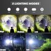 MODOAO Tactical Flashlights 3 Pack, LED Flashlights High Lumens with 5 Modes, Adjustable Brightness Flash Light for Emergency, Camping Flashlight view 2