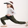 Hvididan Cargo Pants Joggers for Girls, Quick Dry Casual Kids Girls Hiking Parachute Pants Slim Fit with Pockets and Drawstring, Lightweight High Waisted Trousers, Army Green Size 9-10 Years view 4