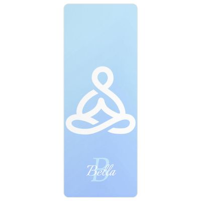 Custom Name Yoga Mat,Personalized Travel Yoga Exercise Mat,Non Slip,Perfect for Kids & Adults,Gradient Color A Series Style 22