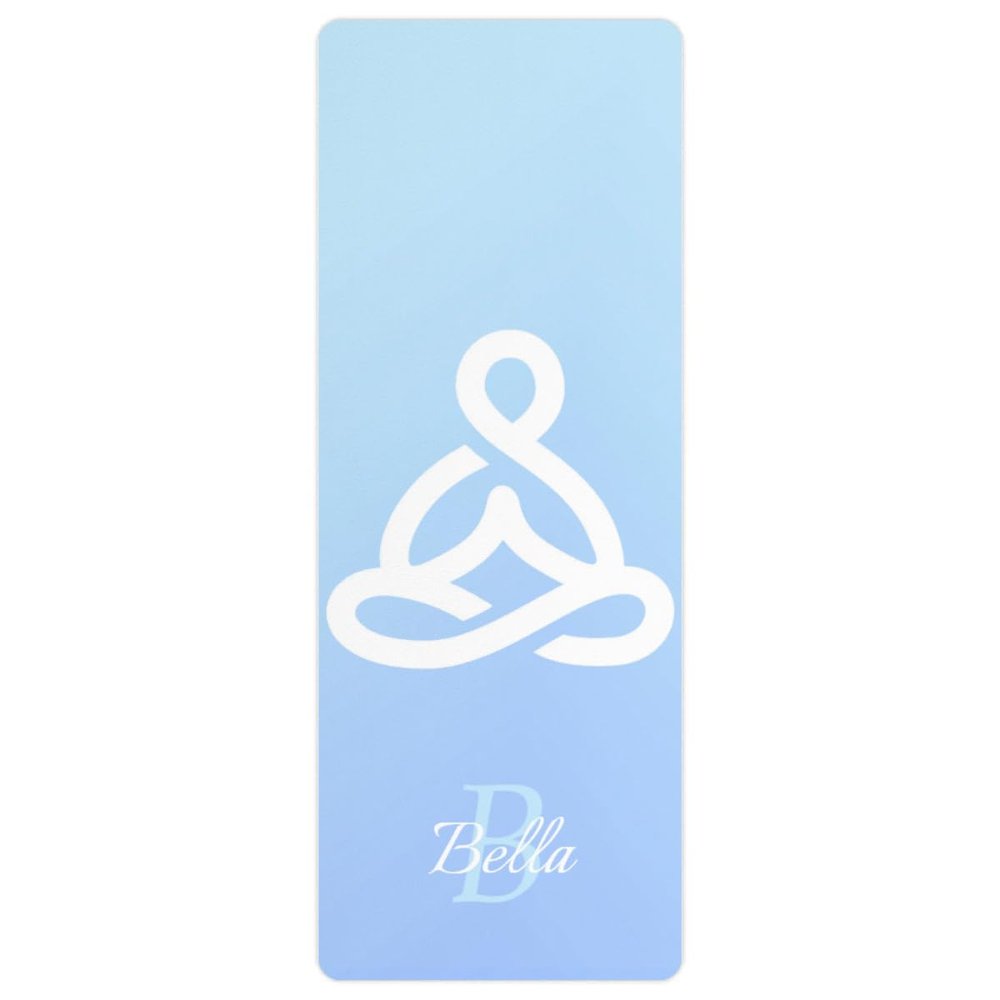 Custom Name Yoga Mat,Personalized Travel Yoga Exercise Mat,Non Slip,Perfect for Kids & Adults,Gradient Color A Series Style 22