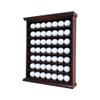 ARRAWIS Golf Ball Display Case - Wall Mount, Black Finish, Green Felt Background, No Door, Perfect for Golf Balls, 14.6" W x 17.4" H x 3" D