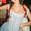 Aonoapll Women Dorothy Dress Costume Gingham Lace Hem Mini Dress Halloween Cosplay Blue Plaid Fairytale Dress(Corset Blue,Medium) view 4