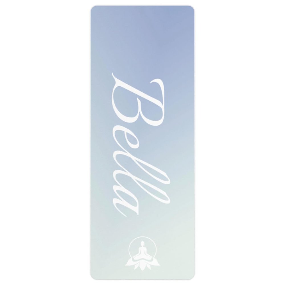 Custom Name Yoga Mat,Personalized Travel Yoga Exercise Mat,Non Slip,Perfect for Kids & Adults,Gradient Color F Series Style 20