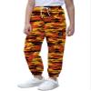 Cromoncent Girls Cargo Pants Elastic Waist Lightweight Outdoor Jogger Pants, Camo Orange Red 6-7 Years view 3