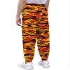 Cromoncent Girls Cargo Pants Elastic Waist Lightweight Outdoor Jogger Pants, Camo Orange Red 6-7 Years view 4