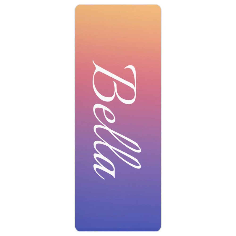 Custom Name Yoga Mat,Personalized Travel Yoga Exercise Mat,Non Slip,Perfect for Kids & Adults,Gradient Color D Series Style 15