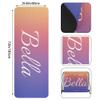 Custom Name Yoga Mat,Personalized Travel Yoga Exercise Mat,Non Slip,Perfect for Kids & Adults,Gradient Color D Series Style 15 view 2