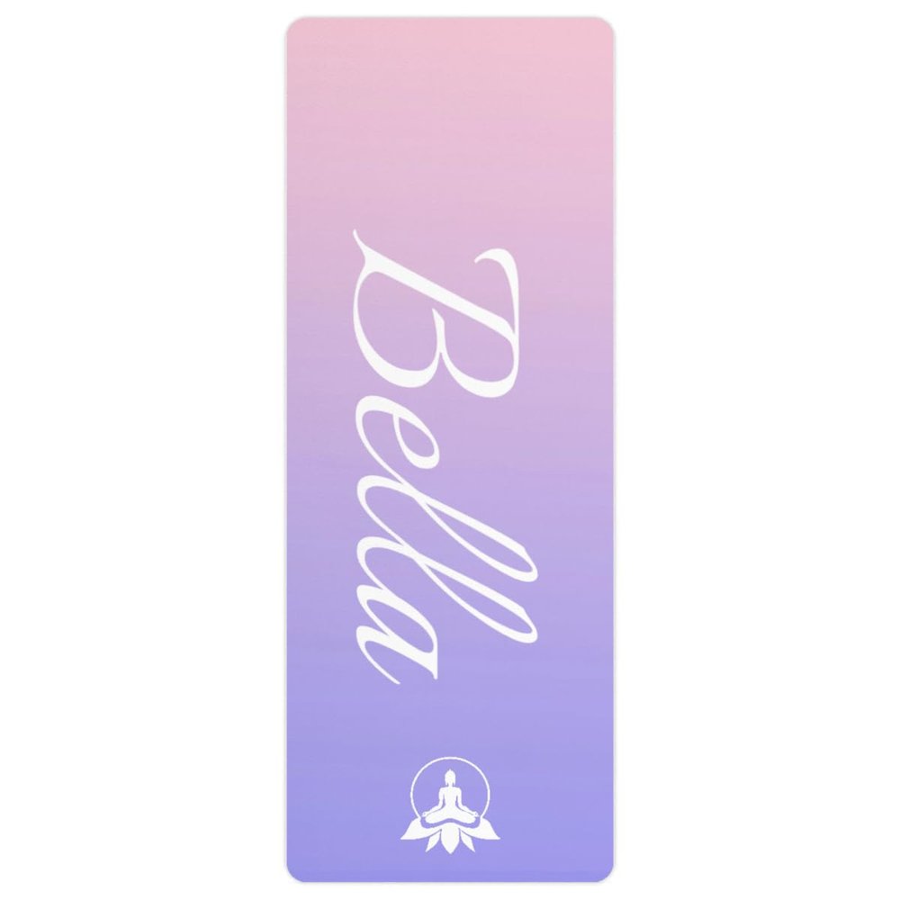 Custom Name Yoga Mat,Personalized Travel Yoga Exercise Mat,Non Slip,Perfect for Kids & Adults,Gradient Color F Series Style 23
