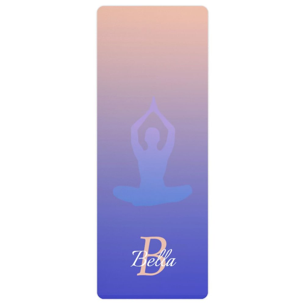 Custom Name Yoga Mat,Personalized Travel Yoga Exercise Mat,Non Slip,Perfect for Kids & Adults,Gradient Color A Series Style 9