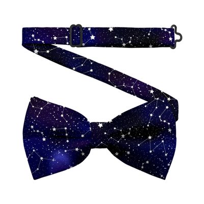 Hiukset Men's Constellation Tie Space Bowties Daily Skinny Blue Galaxy Bowtie for Men Constellations Bowties Gentleman Bow Tie Perfect for Wedding Office