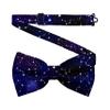 Hiukset Men's Constellation Tie Space Bowties Daily Skinny Blue Galaxy Bowtie for Men Constellations Bowties Gentleman Bow Tie Perfect for Wedding Office view 1