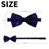 Hiukset Men's Constellation Tie Space Bowties Daily Skinny Blue Galaxy Bowtie for Men Constellations Bowties Gentleman Bow Tie Perfect for Wedding Office view 2