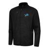 Antigua Men's Heather Black Detroit Lions Hold-Up Tri-Blend Full-Zip Jacket view 1