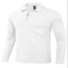 MoFiz Lightweight Men's Long Sleeve Polo Shirts Quarter Zipper Pullover Men's Polo Shirts Quick Dry Rash Guard Outdoor Hiking Mens Long Sleeve Shirts Casual White M view 1