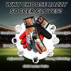 Jazzy Sports Soccer Goalie Gloves for Kids, Youth Goalkeeper Gloves Anti Slip 4mm Latex Palm with Strong Grip Double Wrist Protection (Orange, Size 8 Suitable for Size M-L Adult) view 4