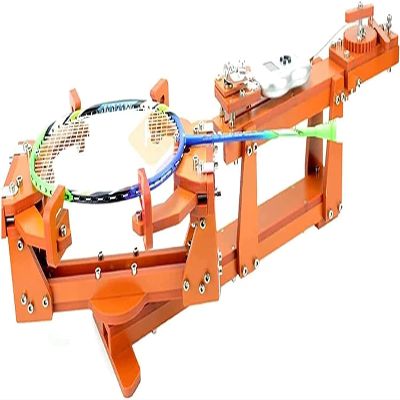 Badminton Racket String Machine,Badminton Racket Stringing Machine, 6-Point Fixed 60lb Winch Type Badminton String Machine, for DIY Squash, Tennis Or Badminton Rackets