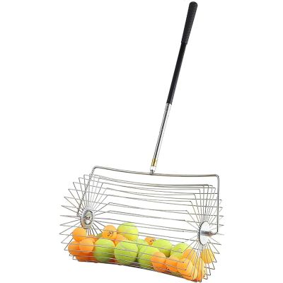 YXCUSAM Tennis Ball Picker, Portable Tennis Ball Picker, Multi-Functional Tennis Ball Basket, Suitable for Tennis Academies and Parks