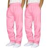 2 Pack Men's Yoga Sweatpants Athletic Lounge Fleece Trousers Casual Jersey Straight Baggy Pants with Pockets view 1